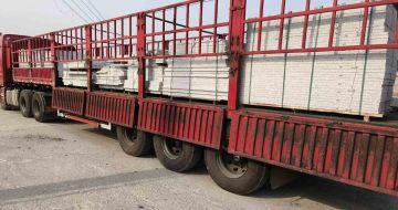 保定 白麻荔枝面外墙干挂，工厂装车日常