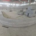 保定 芝麻白异形坐凳，自然面光面弧形加工