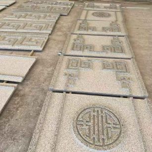 保定 白麻花岗岩外墙立面雕刻板