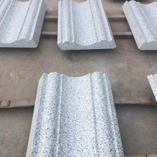 保定 白麻花岗岩光面别墅线条