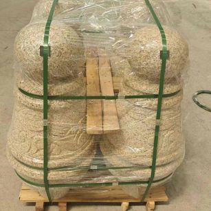 保定 黄金麻异形定制雕花——棒棒糖挡车柱