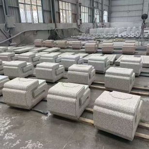 保定 白麻花岗岩异形加工-石凳，坐凳