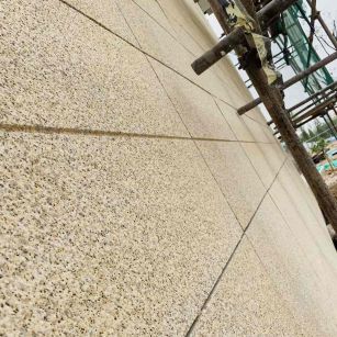 保定 黄金麻花岗岩荔枝面外墙干挂石材效果示例