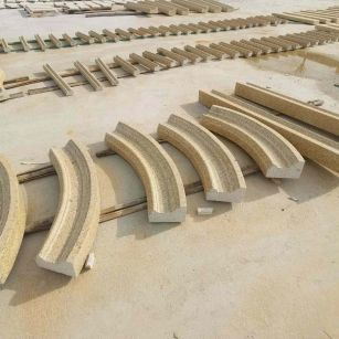 保定 黄金麻花岗岩别墅线条