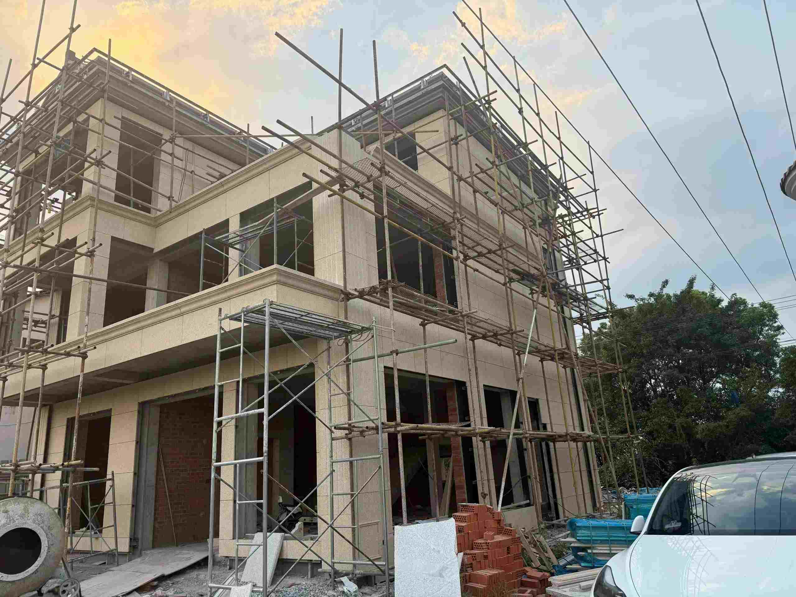 保定 黄金麻荔枝面花岗岩外墙干挂