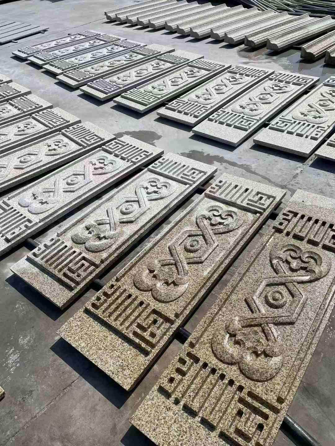 保定 黄金麻花岗岩外墙雕刻板