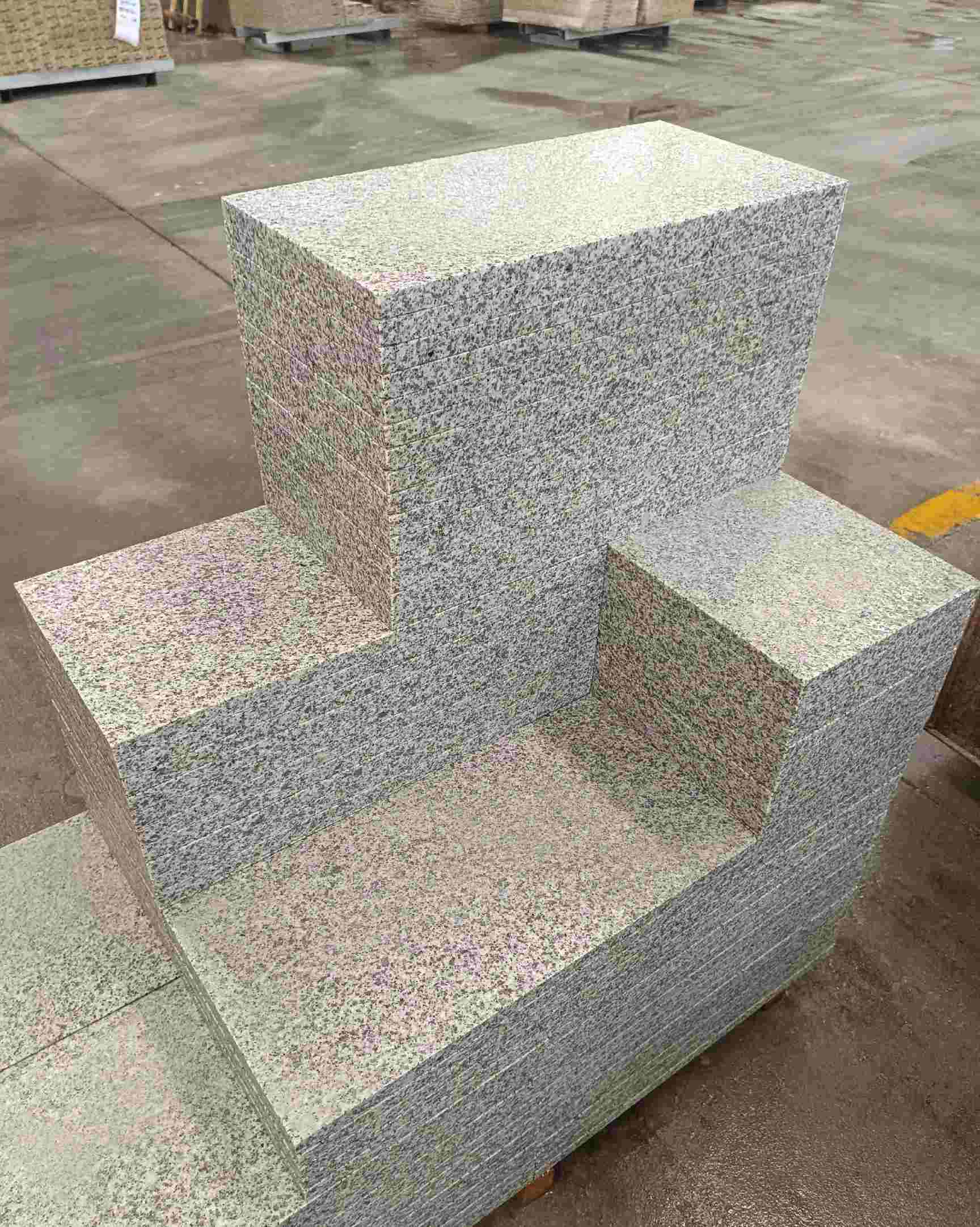 保定 白麻花岗岩荔枝面地铺石