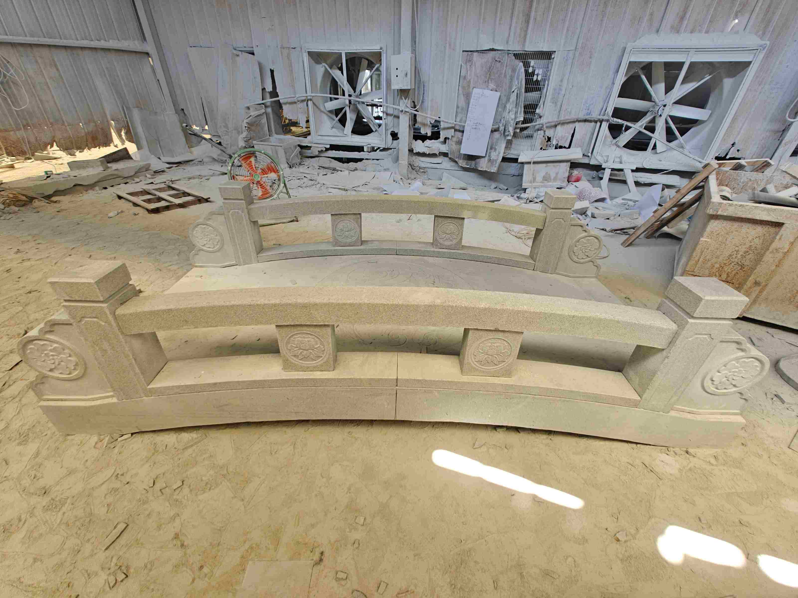 保定 芝麻灰花岗岩异形加工-拱桥，石桥