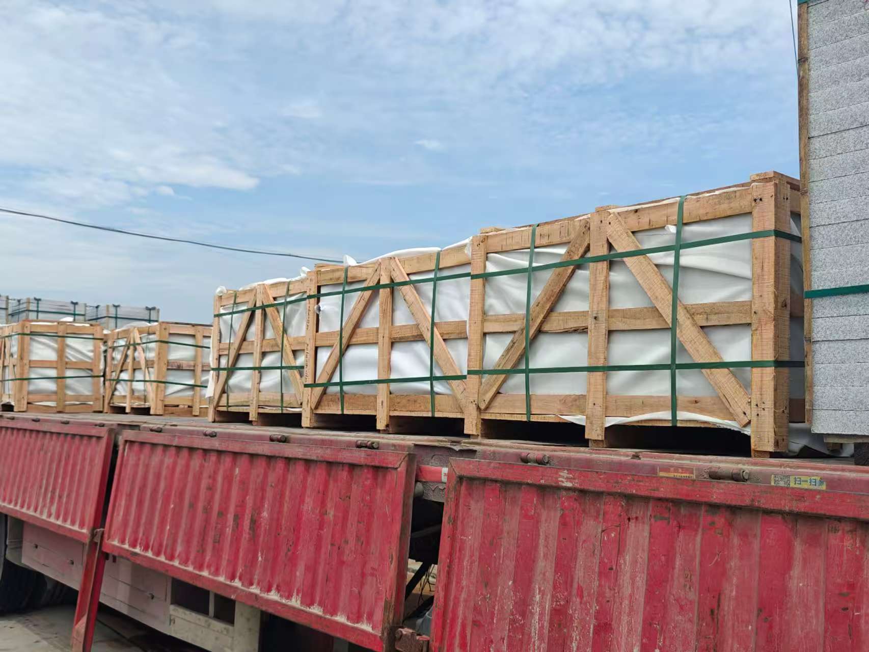 保定 芝麻白花岗岩地铺石出口专车-泰国游